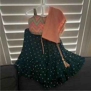 Cutest pastel colored Indian girls lehenga